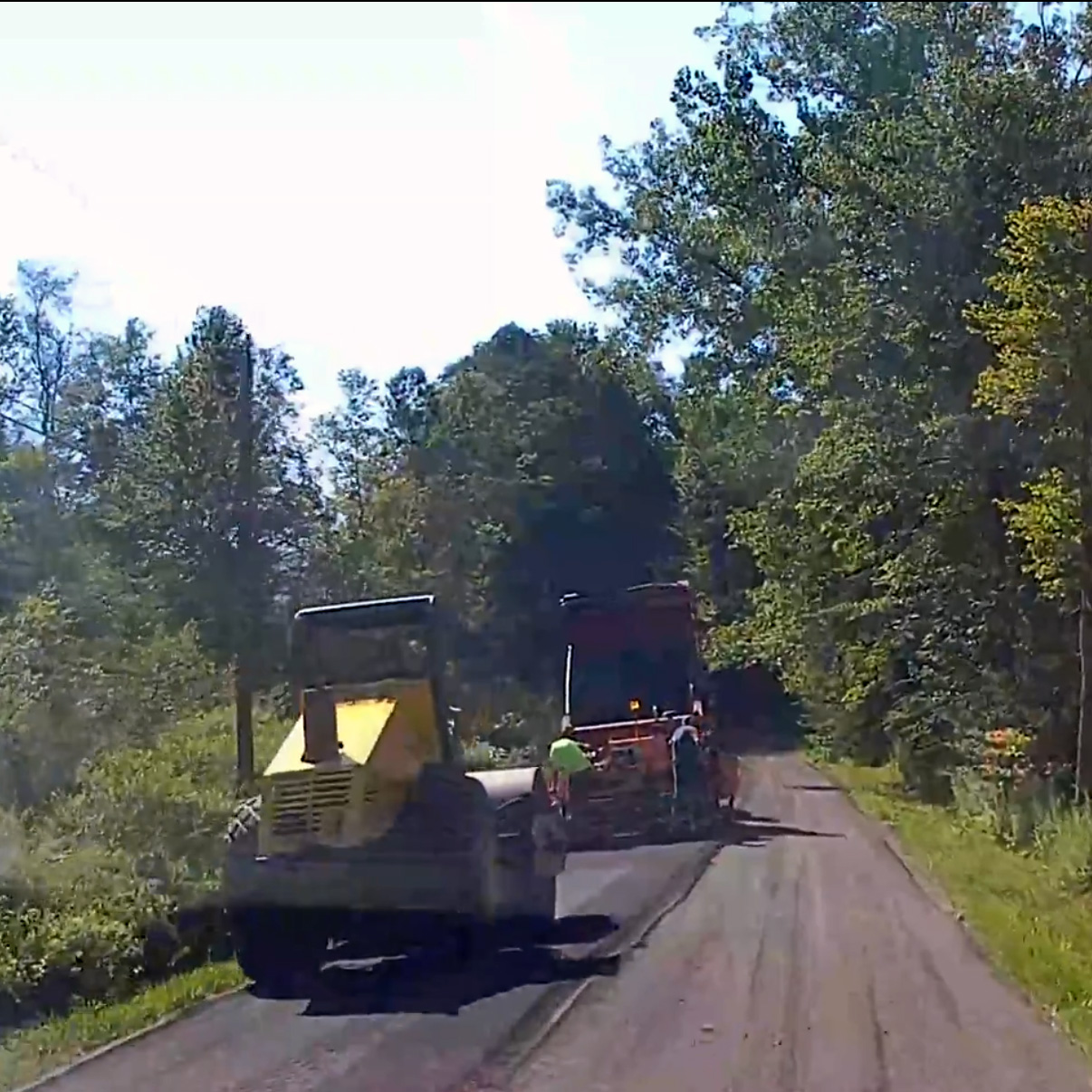 Paving the south end of Scott Road
